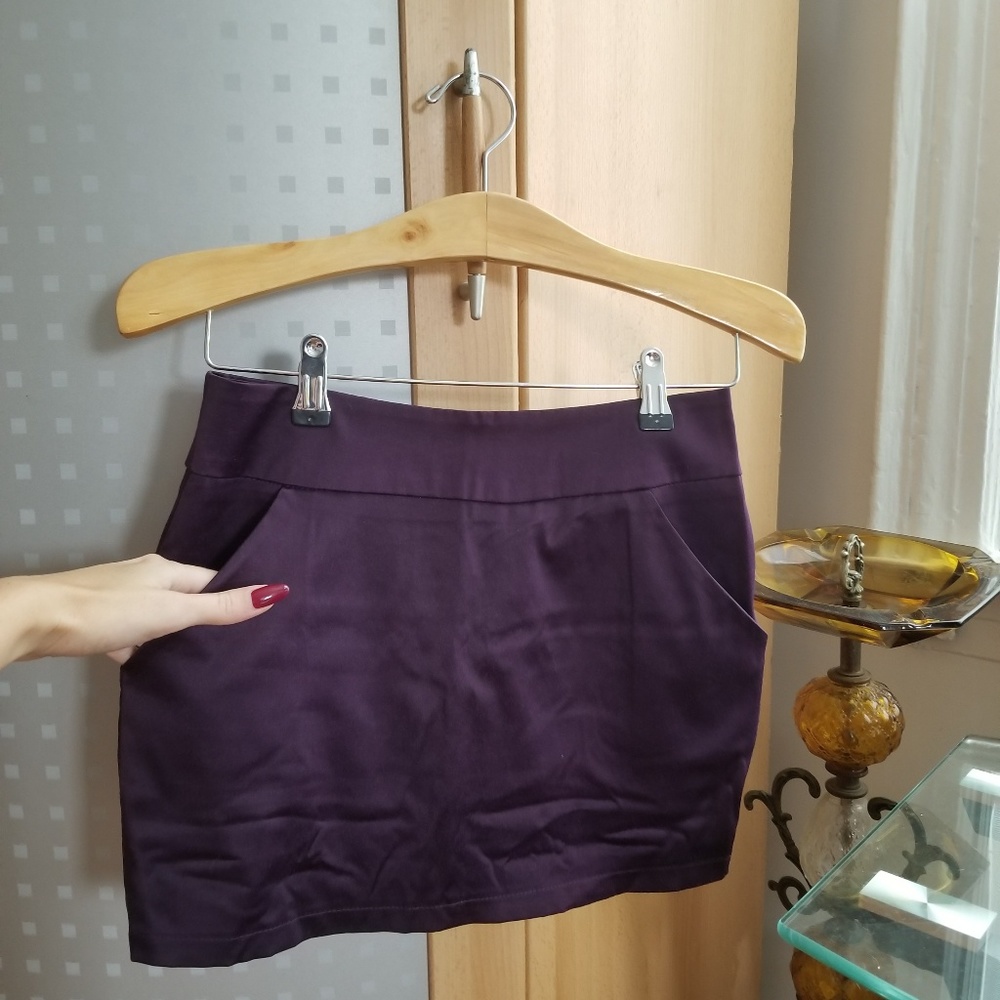 💜Purple mini with pockets - Picture 3 of 8